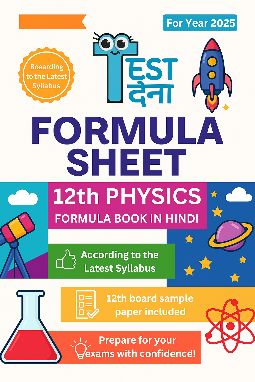 12th Physics Formula Sheet 